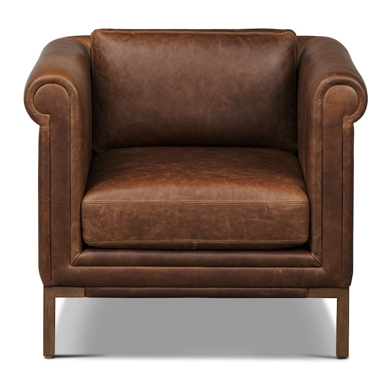 Poly and Bark Bruges Lounge Chair - Chocolate Brown