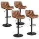 preview thumbnail 8 of 27, Art Leon Faux Leather Adjustable Swivel Barstool, Set of 4