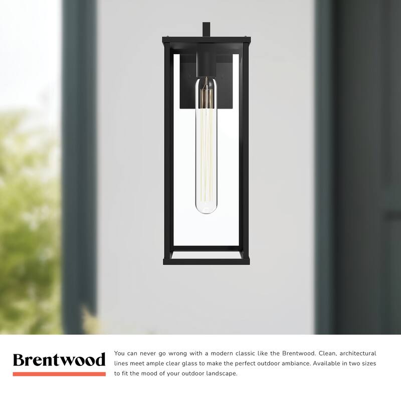 Alora Lighting EW652707CL Brentwood 18" Tall Outdoor Wall Sconce with