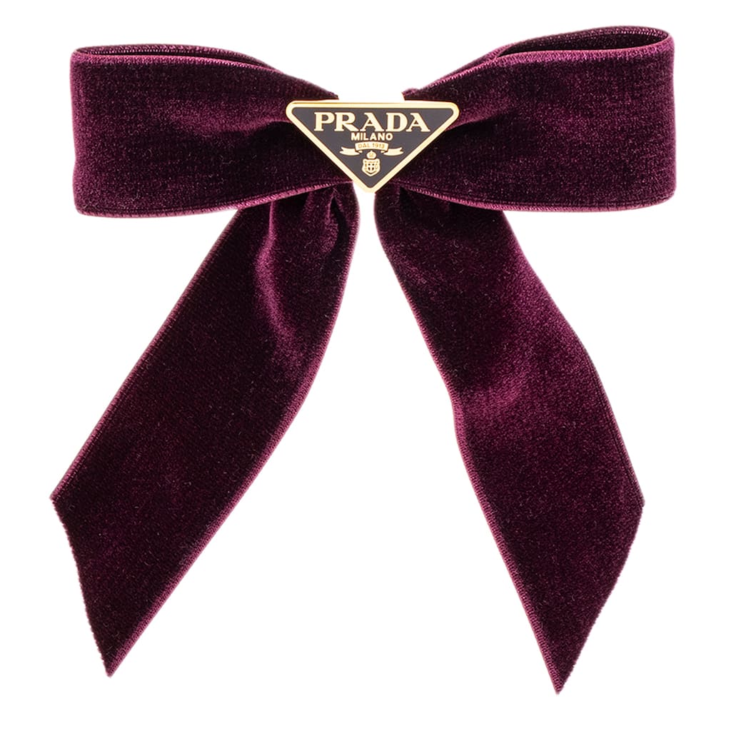 Prada Velvet Hair Clip