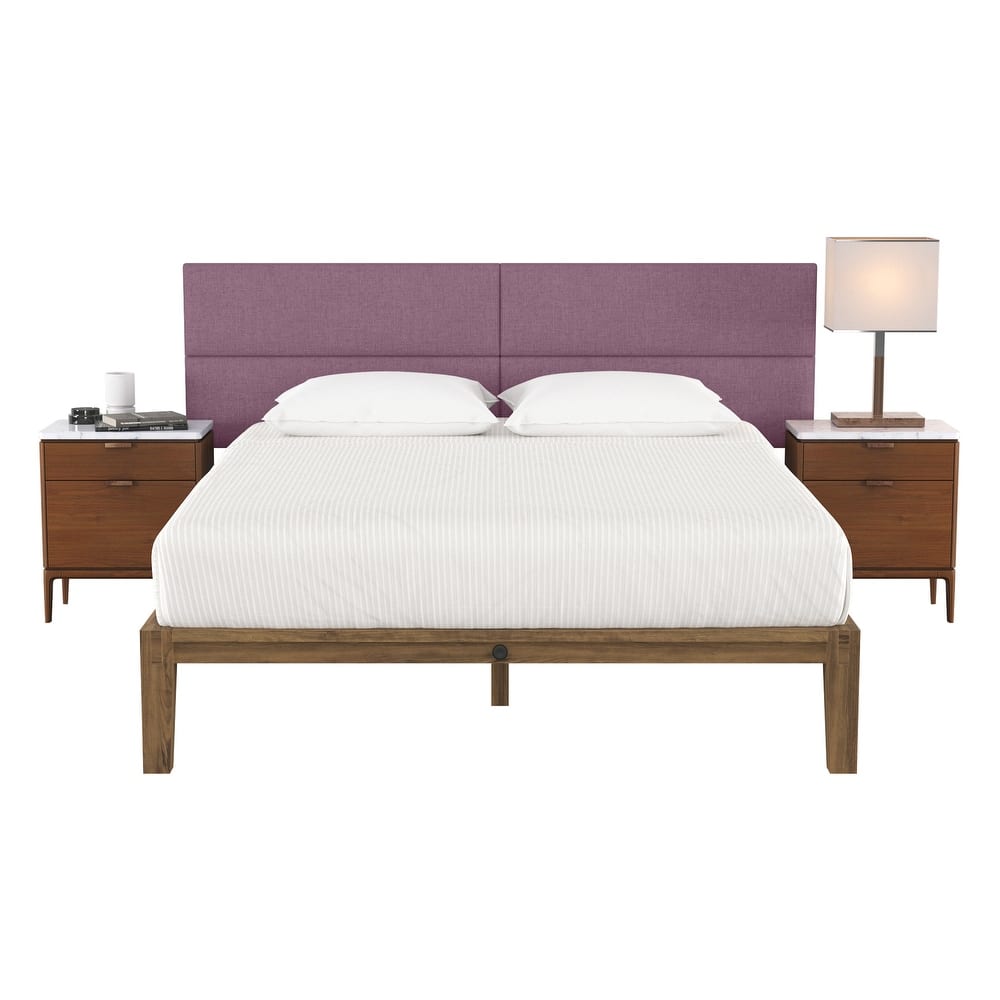 Jaxx Panelist Modern Padded Headboard - Set of 4 Wall Mounted Panels