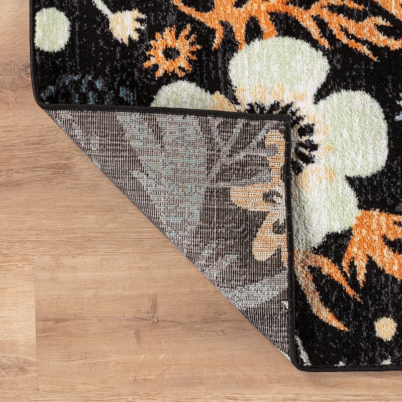 Beige Multi Garden Floral Stylish and Durable Area Rug