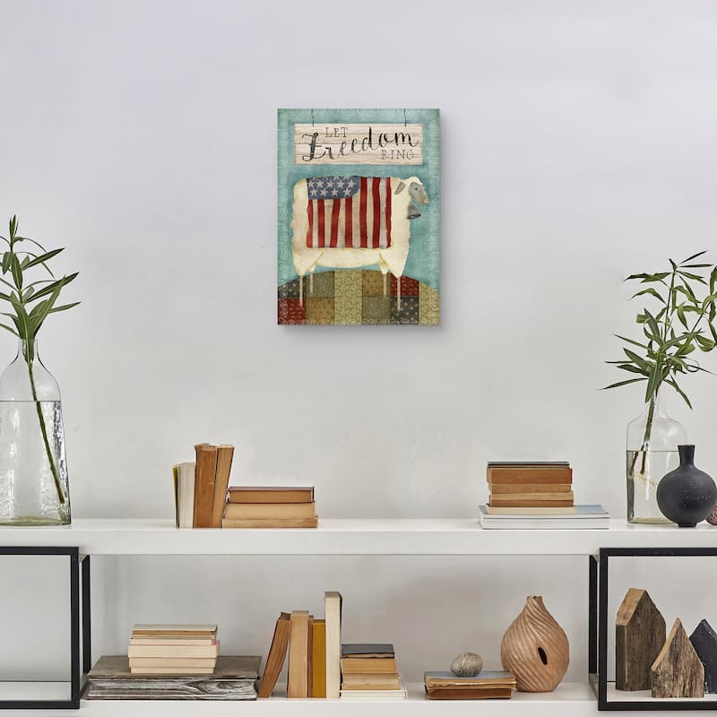 Freedom Sheep Canvas Art Print