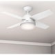 preview thumbnail 3 of 16, Hunter 44" Dempsey Ceiling Fan with LED Light Kit and Handheld Remote - Contemporary, Transitional, Industrial