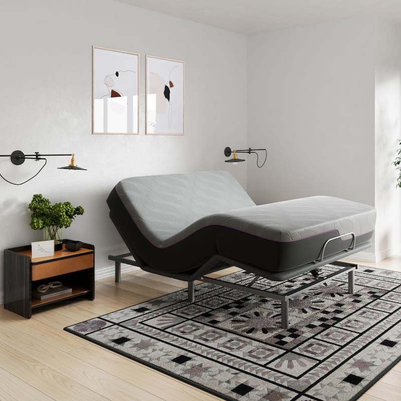 Quick Assembly Adjustable Bed Frame with Voice Activated Controls