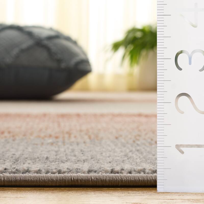 SAFAVIEH Blair Machine Washable Akkie Slip Resistant Contemporary Rug