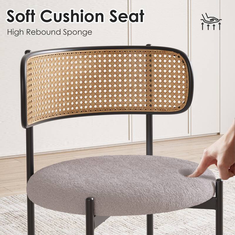 Set of 4 Modern Upholstered Dining Chairs