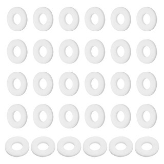 MewuDecor M3 Nylon Flat Washer, 3mm ID 7mm OD 1mm Thick Sealing Spacer Gasket Ring, Black, 100 PCS