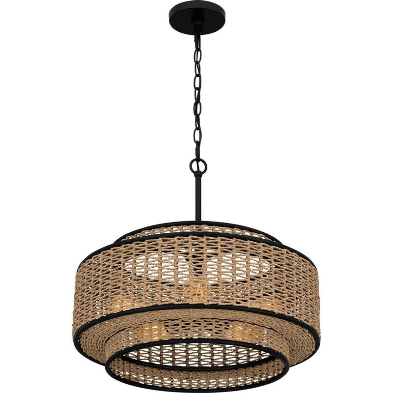 Quoizel Pendant 5-Light Pendant in Matte Black