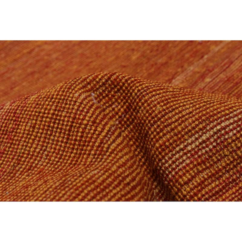 ECARPETGALLERY Flat-Weave Ankara FW Copper Wool Kilim - 8'1 x 9'10