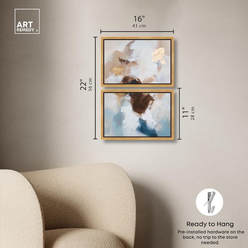 Earth's Palette I Canvas Set of 2 by Art Remedy