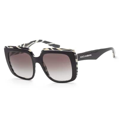 Dolce & Gabbana Women's 54mm Top Black On Zebra Sunglasses