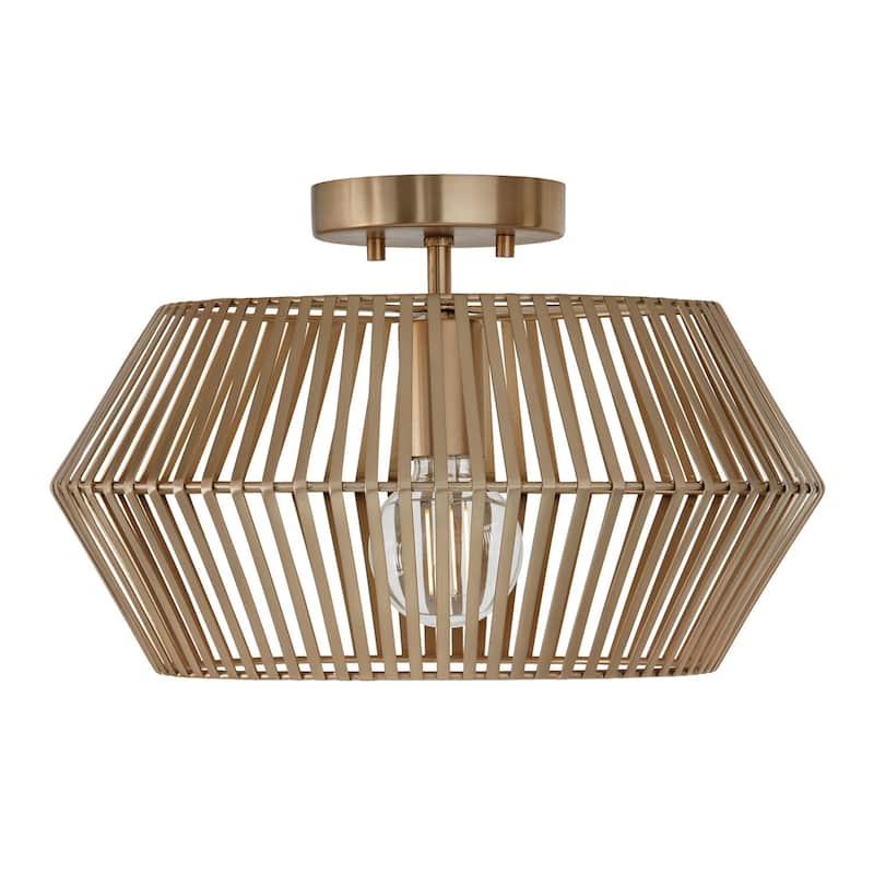 Kaiya 1-Light Semi-Flush - 15.5"W x 9.75"H