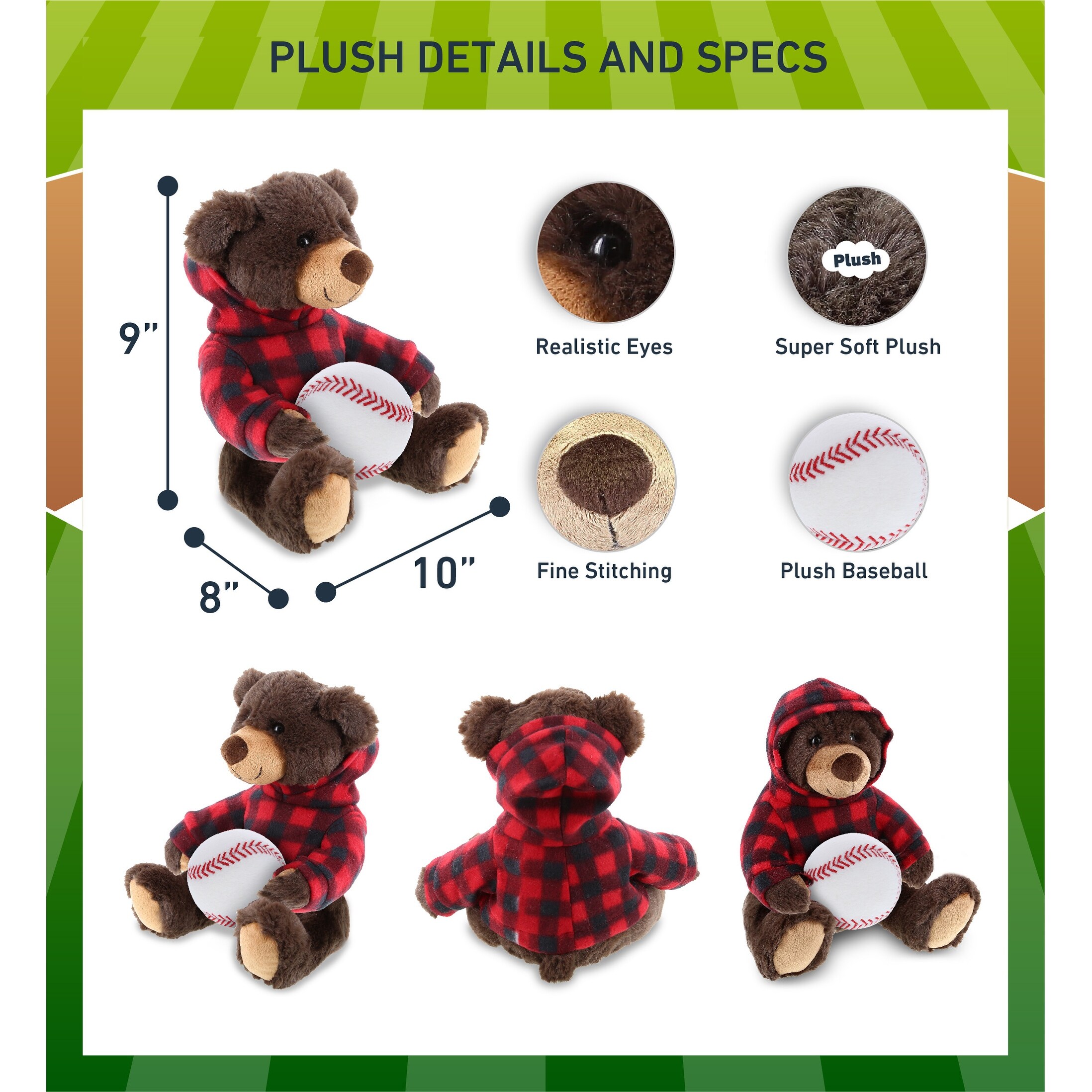 Baseball teddy bear hotsell
