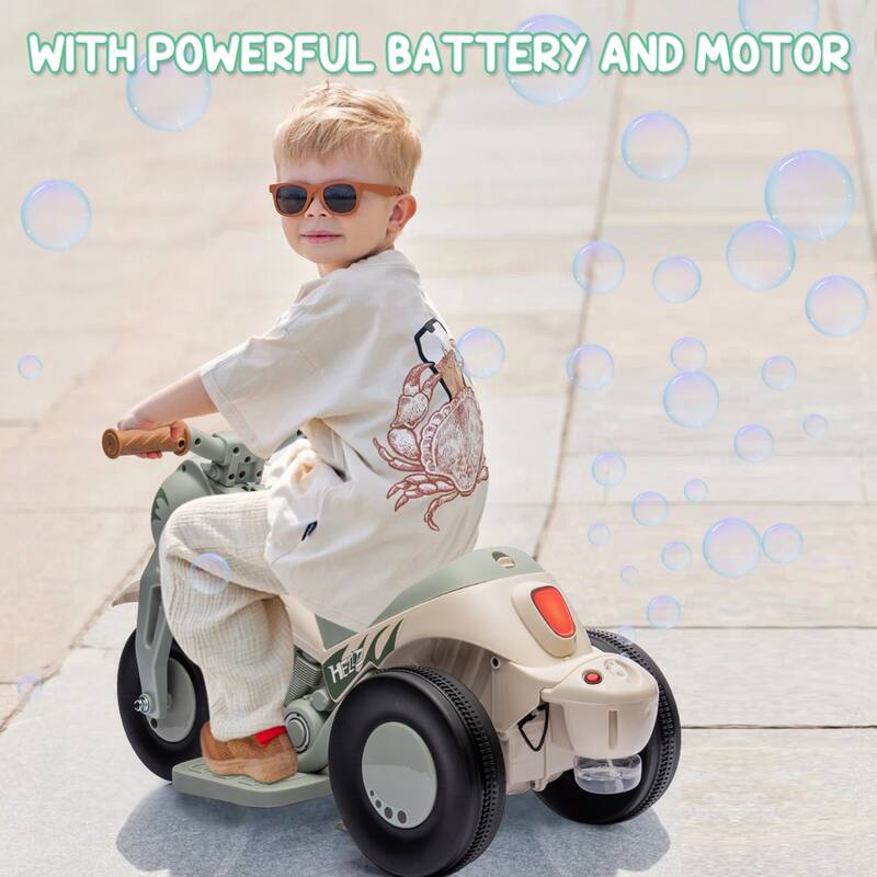 Kids Electric Motorcycle with Bubble Function