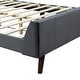 preview thumbnail 22 of 72, Twin/Full/Queen Size Velvet Upholstered Platform Bed Frame with Headboard and Wooden Slats Support, No Box Spring Needed