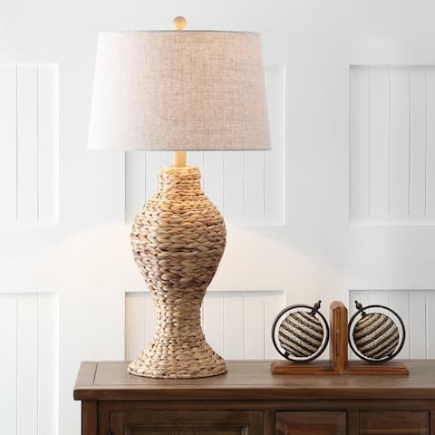 January 31" Seagrass Weave LED Table Lamp, Natural by JONATHAN Y