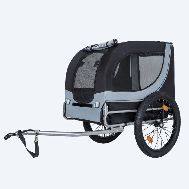Large Folding Bike Trailer for Dogs, 100LB Capacity All-Terrain Pet Carrier for Cycling, Jogging, Camping & Outdoor Adventures