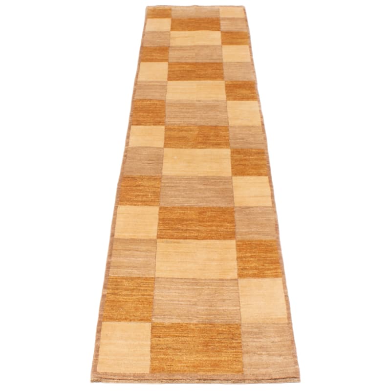 ECARPETGALLERY Hand-knotted Finest Peshawar Ziegler Ivory Wool Rug - 2'6 x 11'9