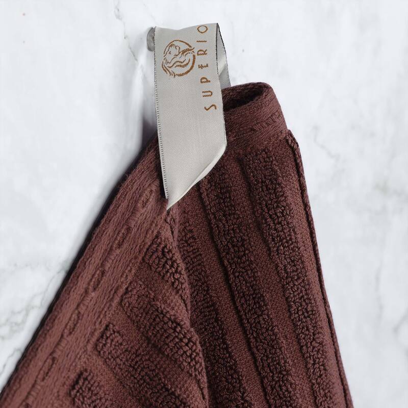 Superior Ribbed Cotton Absorbent Heavyweight Bath Towel Set