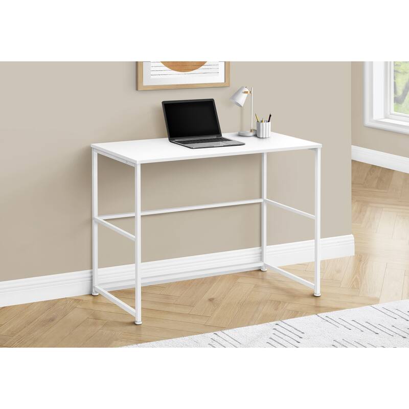 Computer Desk, Home Office, Laptop, Left, Right Set-up, Storage Drawers, 40"l, Work, White Laminate
