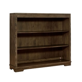 Dovetail 52" Wide Contemporary Bookcase, Graphite Gray