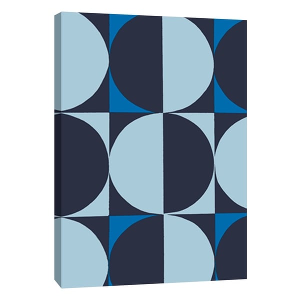 Ptm Images 9 108752 Ptm Canvas Collection 10 X 8 Monochrome Patterns 5 In Blue Giclee Abstract Art Print On Canvas