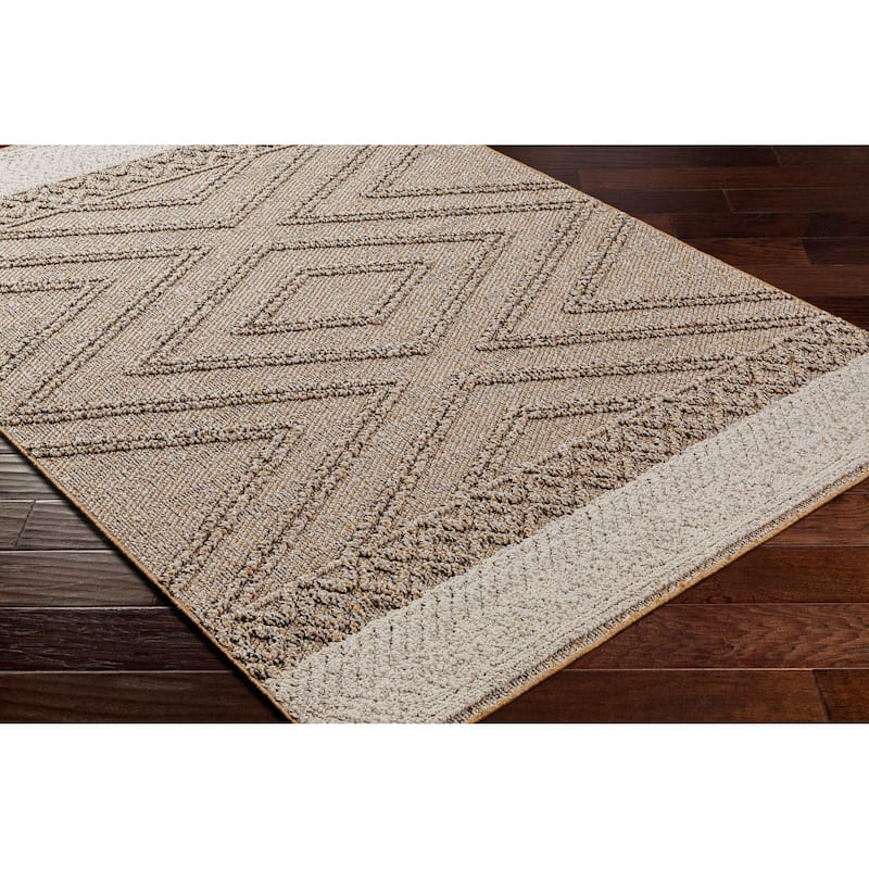 Livabliss Sarasota Scandinavian Diamond Indoor / OutdoorArea Rug
