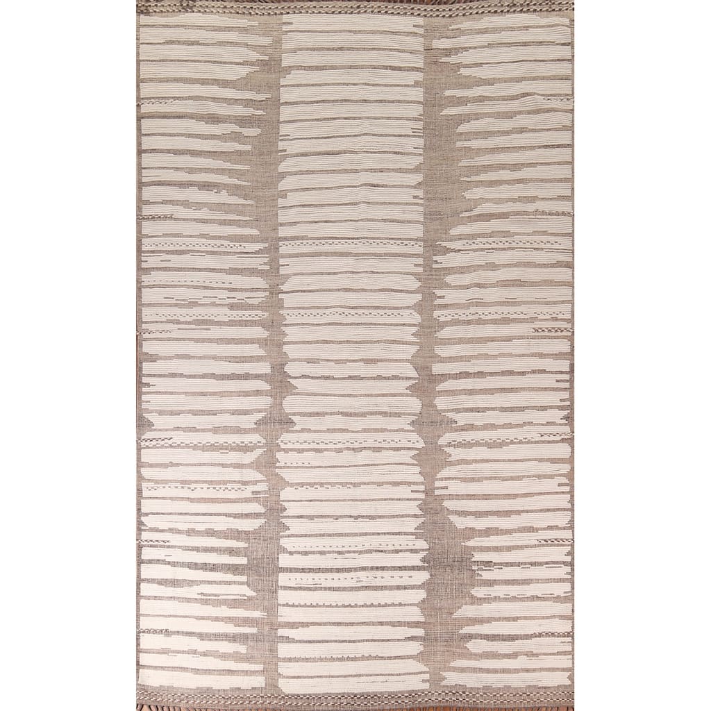 Moroccan Large Abstract Area Rug Handmade Wool Carpet - 9'9"x 14'7"