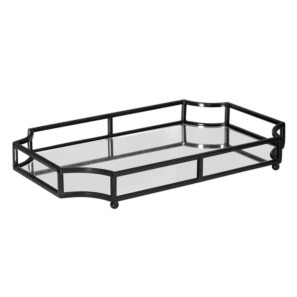 Kate and Laurel Ciel Mirrored Decorative Tray - 19x13x3