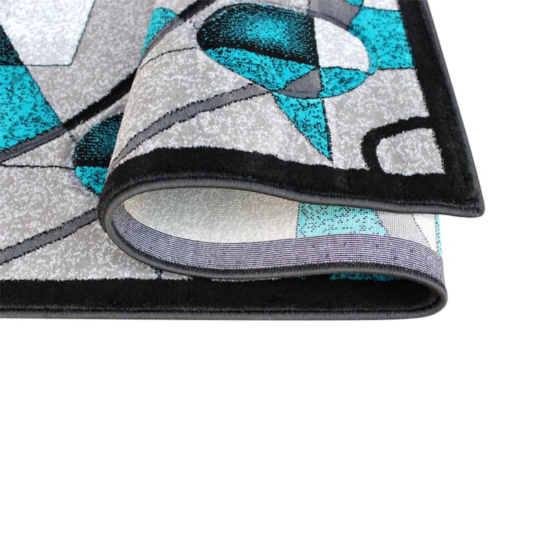 Modern Geometric Abstract Area Rug