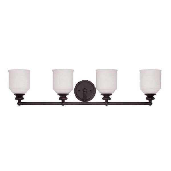 slide 2 of 15, Savoy House Melrose 4-Light Vanity English Bronze