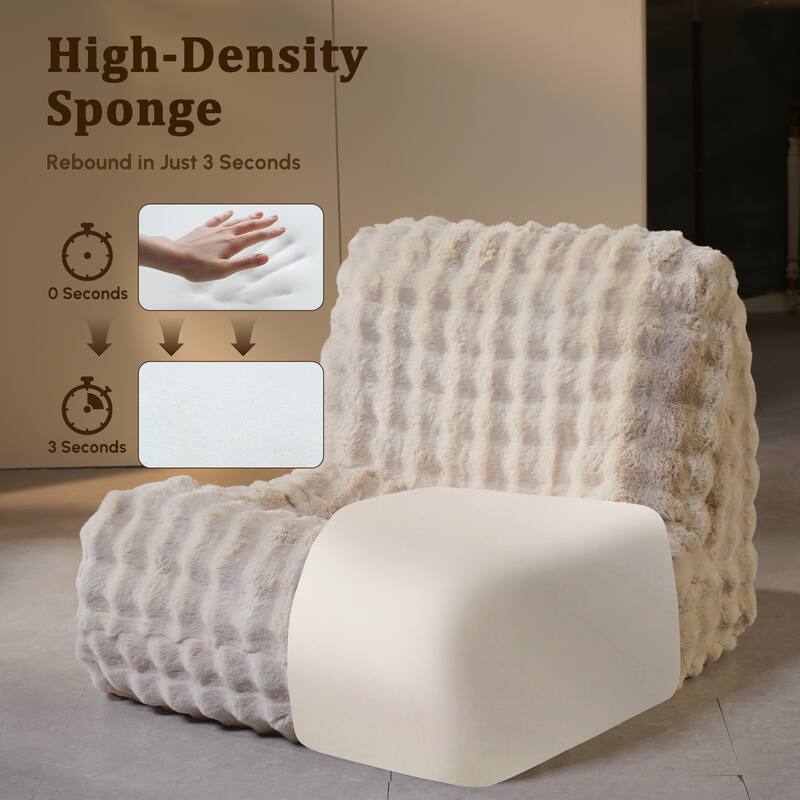 HOOOWOOO Lazy Floor Sofa Couch Corner Fireside Chair