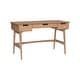 preview thumbnail 9 of 15, Lamine Rattan Mid-Century Desk