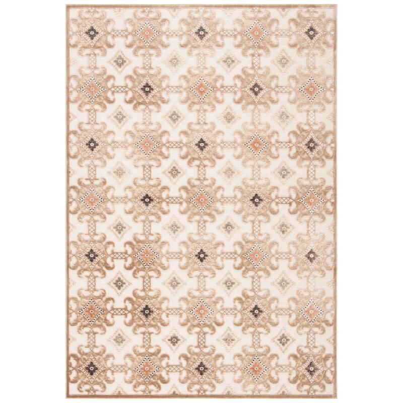 SAFAVIEH Paradise Ema Viscose Rug - 5'3" x 7'6" - Caramel/Cream