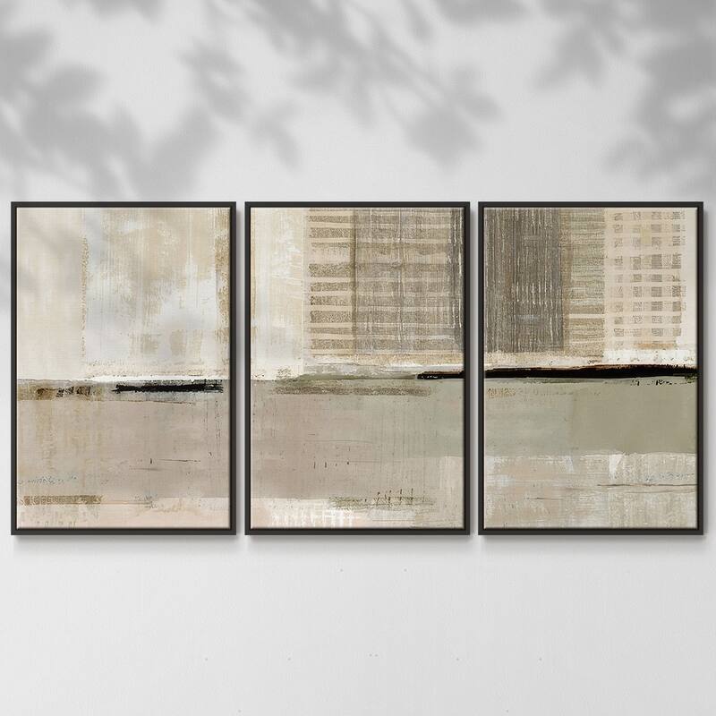 Across the Abstract Bay I - Multi Piece Framed Canvas