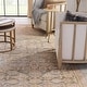 preview thumbnail 3 of 7, The Curated Nomad Durlston Printed Trellis Gold/ Green Cotton Mix Area Rug