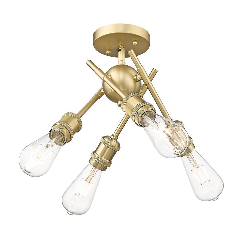 Axel 6.5" Wide 4-Light Semi-Flush