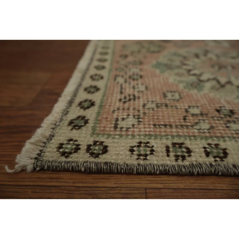 Hand Knotted Oriental 100% Wool Carpet Transitional Floral Beige & Ivories Anatolian Area Rug - 9' 2'' X 5' 3''