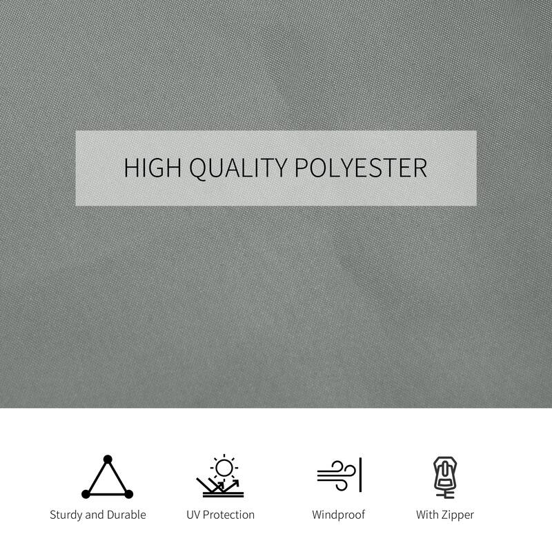 Outsunny 9.84' x 11.8' Gazebo Sidewall Set with Hooks/C-Rings