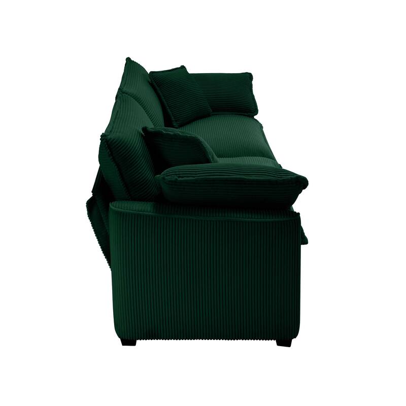 2+1+1Seater Flexible Combinations Sofa Set with One 2-Seater Sofas and 2 Single Sofa Chairs for Livingroom