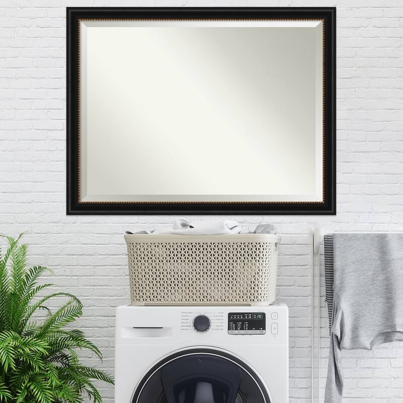 Beveled Wall Mirror - Manhattan Black Frame - Manhattan Black