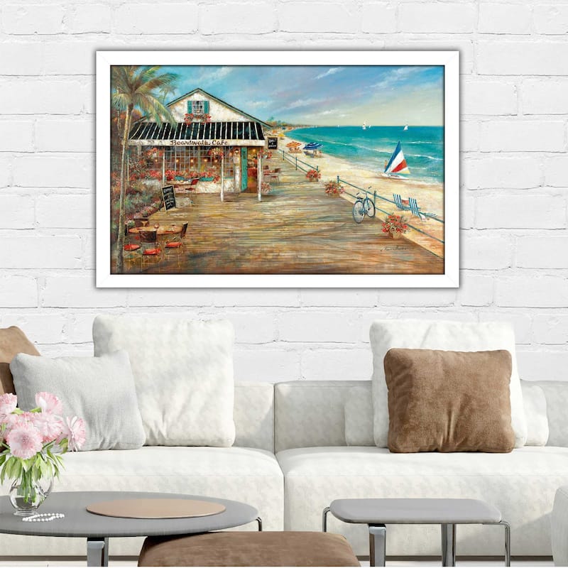 "Boardwalk Cafe" by Ruane Manning Print on Acrylic