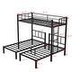 preview thumbnail 5 of 12, Twin over Twin & Twin Bunk Beds for 3,Twin XL over Twin & Twin Bunk Bed Metal Triple Bunk Bed