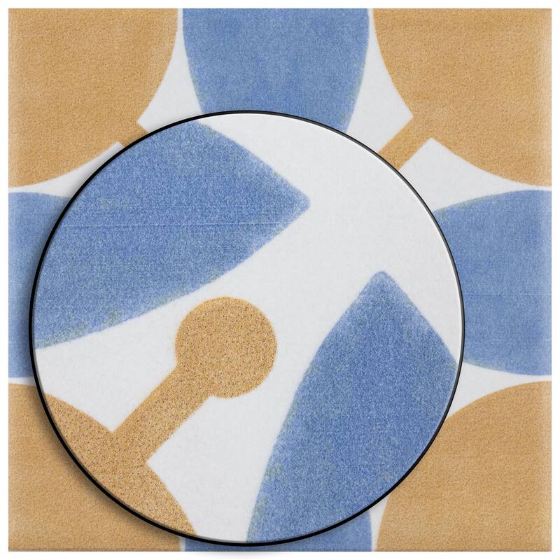 Merola Tile Revival Mini Leaf 3-7/8" x 3-7/8" Ceramic Floor and Wall Tile