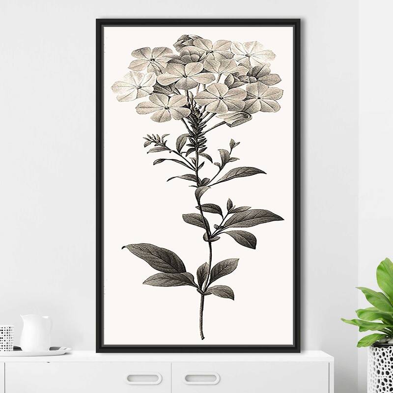 "Slender Leadwort" Print on Floating Canvas