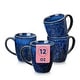 preview thumbnail 8 of 45, vancasso STARRY Stoneware 4-Piece Coffee Mug Set 12oz/16oz Blue - 12Oz Mug Set