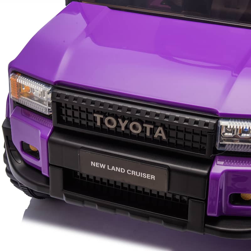 12V Kids Ride On Car W/Parents Control,Licensed Toyota LC250 2024,Four-wheel suspension,Adjustable volume,For Kids Aged 2-4