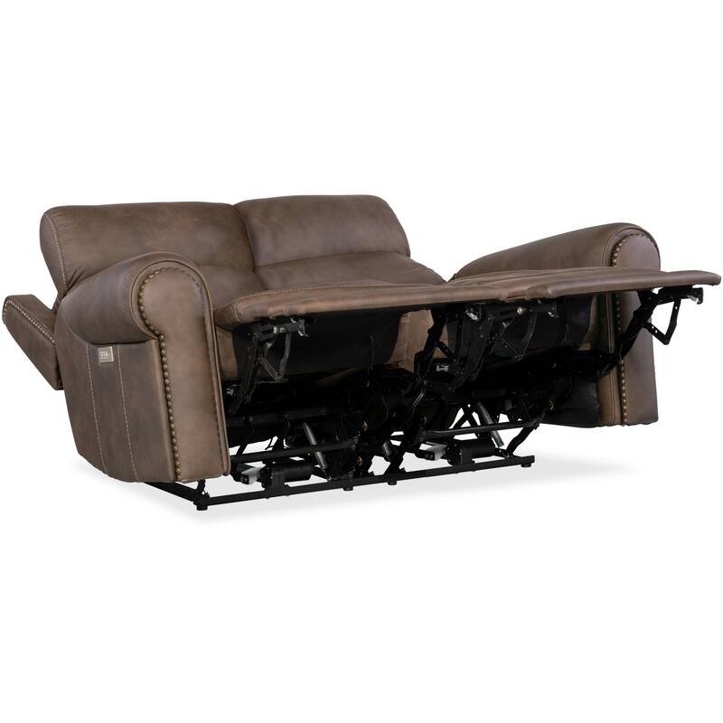 Hooker Furniture SS635-PHZL2 Duncan 66" Wide Leather Loveseat with