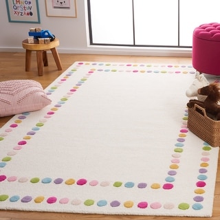 SAFAVIEH Handmade Kids Diva Dots Wool Rug
